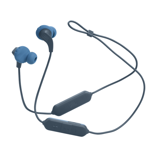 JBL Endurance Run 2 Wireless - Blue - Waterproof Wireless In-Ear Sport Headphones - Detailshot 5